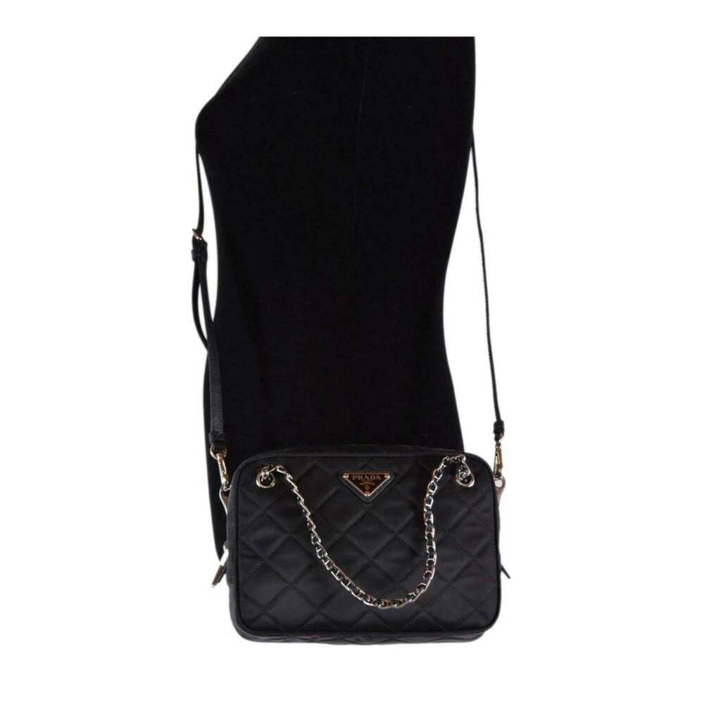 Prada Re-Edtion Nylon Quilted Black Triangle Logo Crossbody - Picture 10 of 10